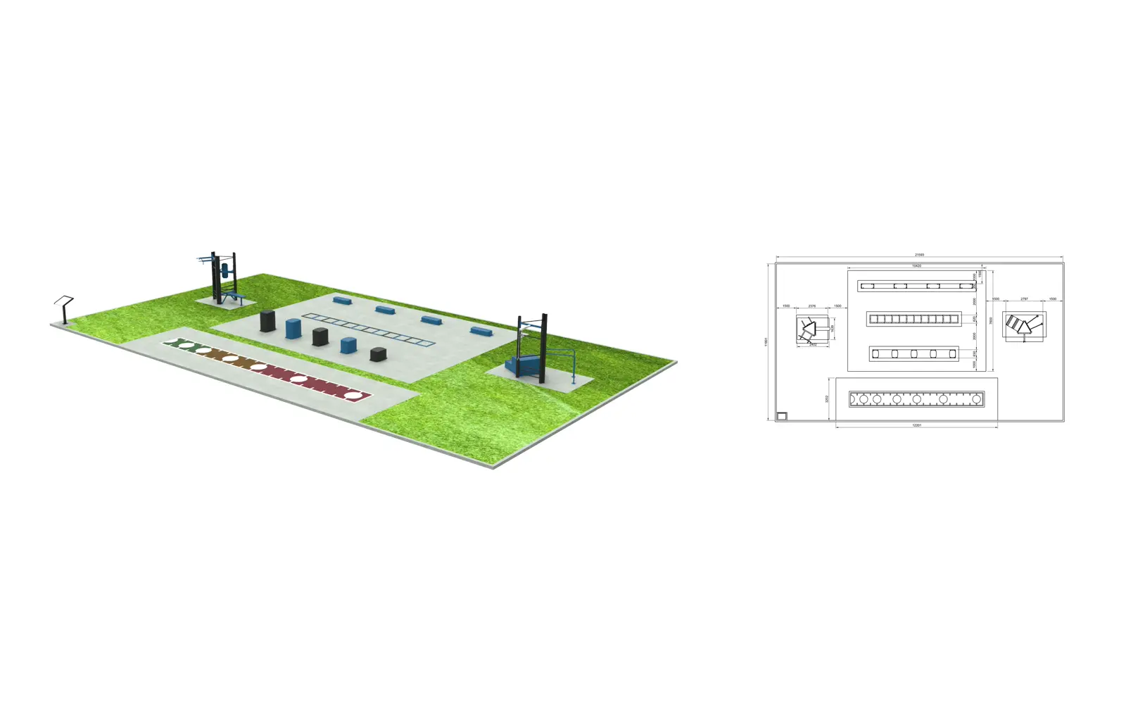 Plans 2D et modélisation 3D du projet AirFit